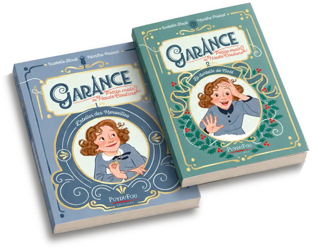 Couvertures des tomes 1 et 2 de Garance, petite main de Haute Couture.